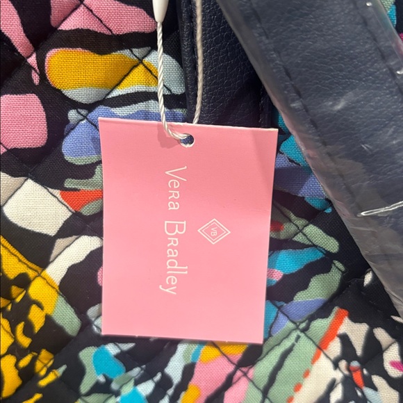 Vera Bradley ~ Vibrant “Iconic Commuter Tote” Bag ~ Butterfly Flutter Print - Picture 4 of 7